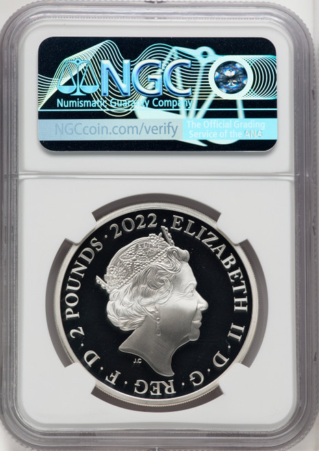 Elizabeth II silver Proof  King George I  2 Pounds (1 oz) 2022 PR70 Ultra Cameo NGC World Coins NGC MS70 (516943168)