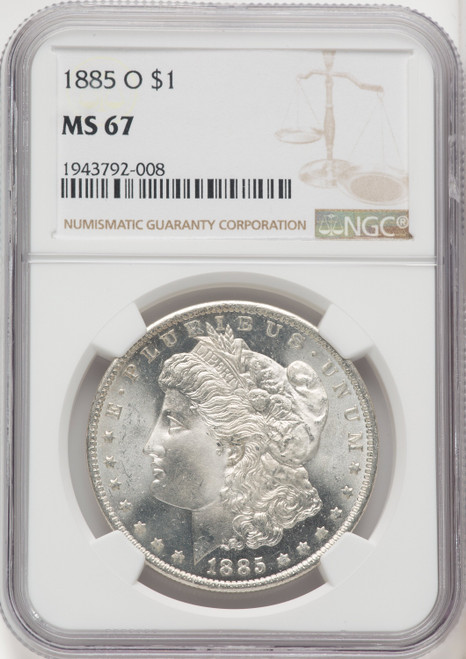 1885-O $1 Morgan Dollar NGC MS67 (760030032)