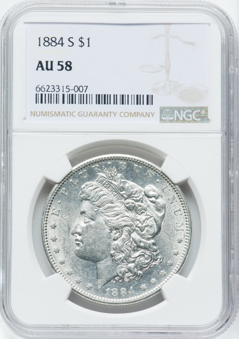 1884-S $1 Morgan Dollar NGC AU58 (762333007)