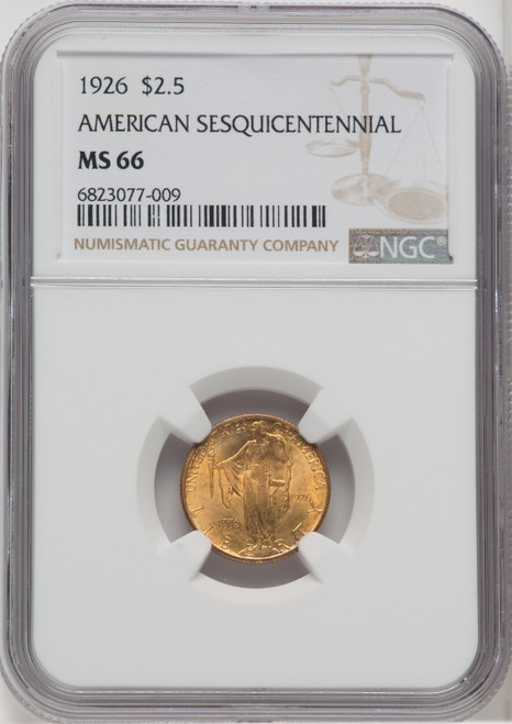 1926 $2.50 SESQUI Commemorative Gold NGC MS66 (762344016)