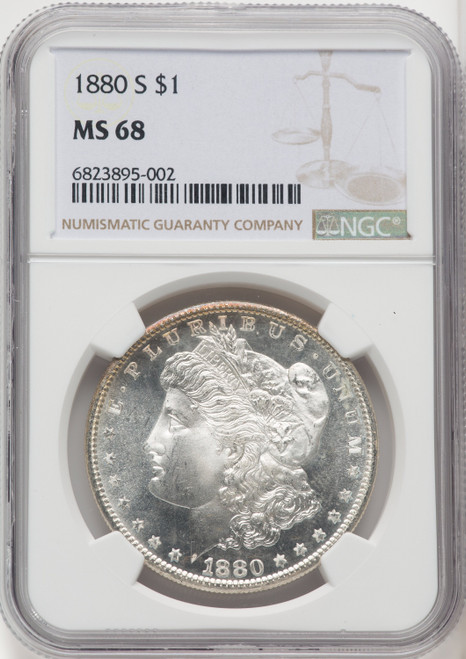 1880-S $1 Morgan Dollar NGC MS68 (764009044)