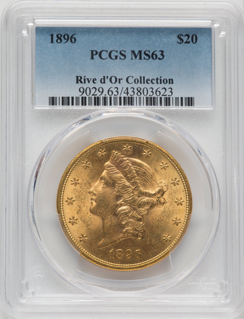 1896 $20 Liberty Double Eagle PCGS MS63 (517088006)