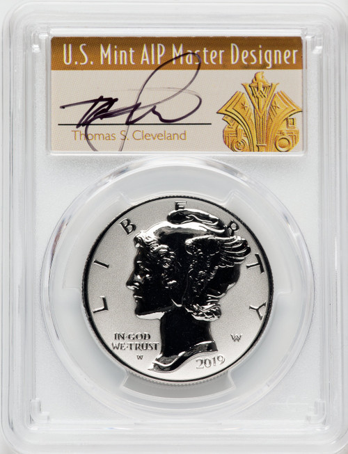 2019-W $25 Palladium Reverse Proof FDI PCGS PR70 Thomas Cleveland