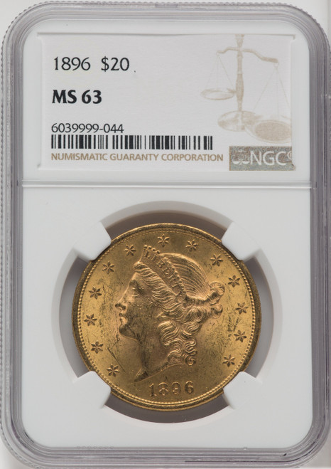 1896 $20 Liberty Double Eagle NGC MS63 (759947010)