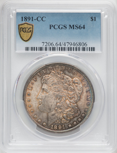 1891-CC $1 Morgan Dollar PCGS MS64 (760838004)