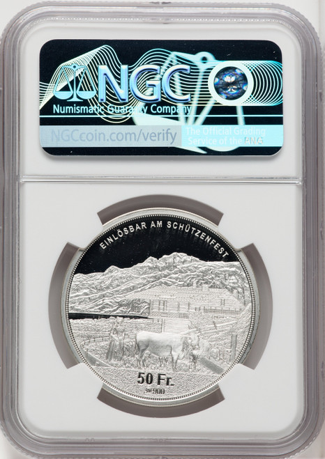 Confederation silver Proof  Obwalden Shooting Festival  50 Francs 2023 PR69 Ultra Cameo NGC. World Coins NGC MS69 (762150135)