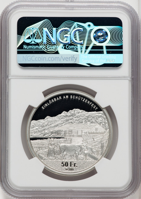 Confederation silver Proof  Obwalden Shooting Festival  50 Francs 2023 PR69 Ultra Cameo NGC. World Coins NGC MS69 (762150145)