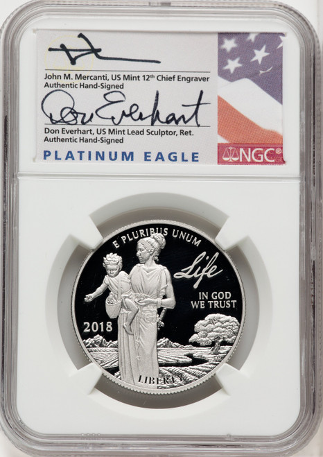 2018-W $100 One Ounce Platinum Eagle Life First Strike NGC PF70 (766651003)