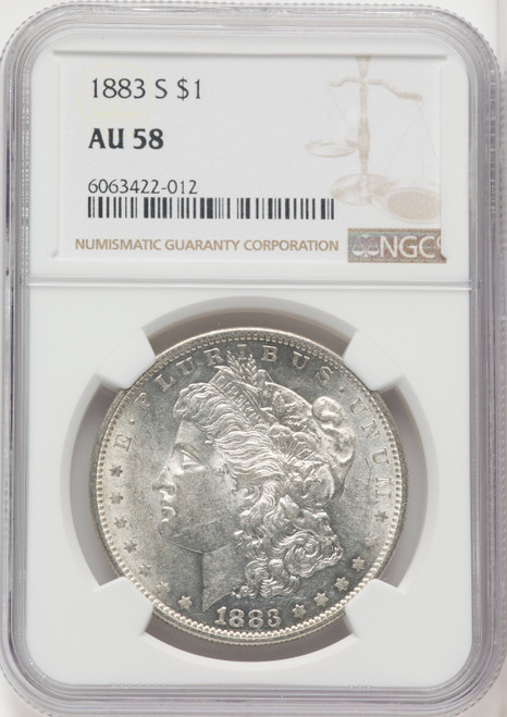 1883-S $1 Morgan Dollar NGC AU58 (767943021)