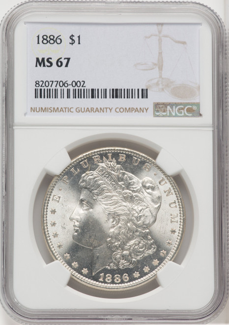 1886 $1 Morgan Dollar NGC MS67 (768242009)