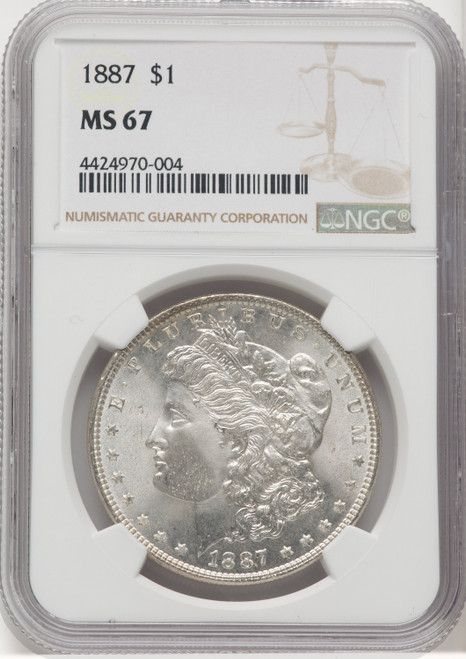 1887 $1 Morgan Dollar NGC MS67 (769263004)