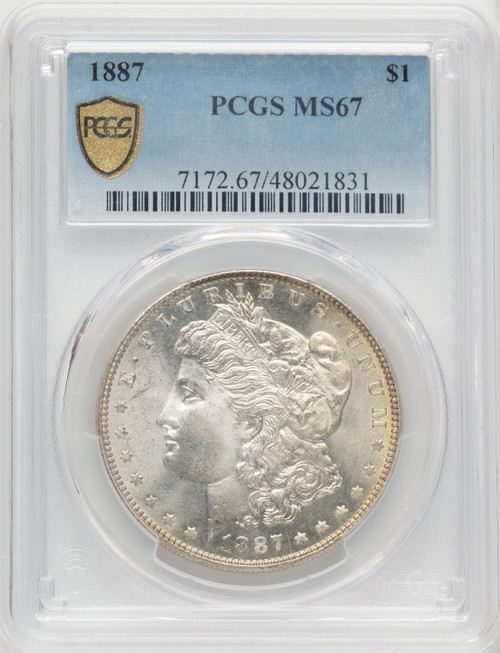 1887 $1 Morgan Dollar PCGS MS67 (767549020)