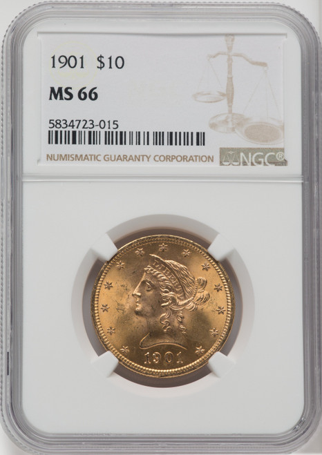 1901 $10 Liberty Eagle NGC MS66 (517496030)