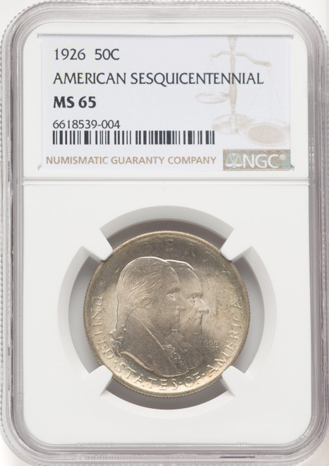 1926 50C Sesquicentennial Commemorative Silver NGC MS65 (769758019)