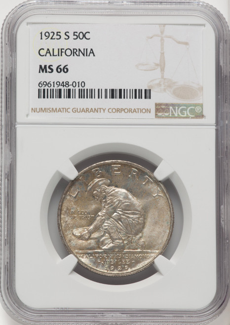 1925-S 50C California Commemorative Silver NGC MS66 (769772009)