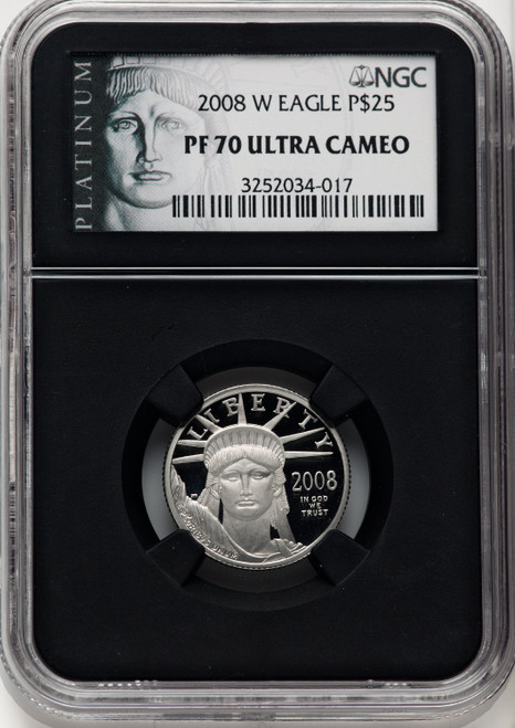 2008-W $25 Quarter-Ounce Platinum Eagle Statue of Liberty NGC PF70 (769849002)
