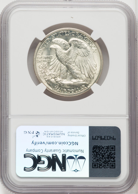 1942-D 50C Walking Liberty Half Dollar NGC MS67 (766725001)