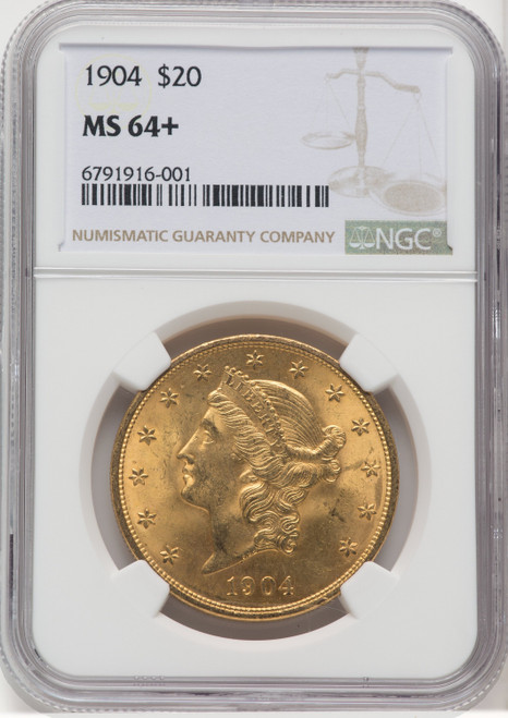 1904 $20 Liberty Liberty Double Eagle NGC MS64+ (766752008)