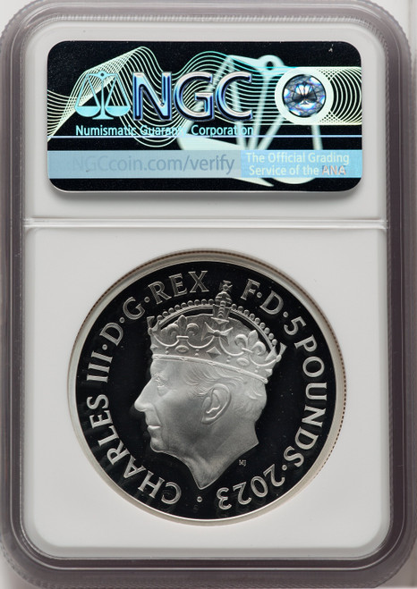 Charles III silver Proof  Royal Arms - King Charles III Coronation  5 Pounds (2 oz) 2023 PR70 Ultra Cameo NGC World Coins NGC MS70 (518115312)