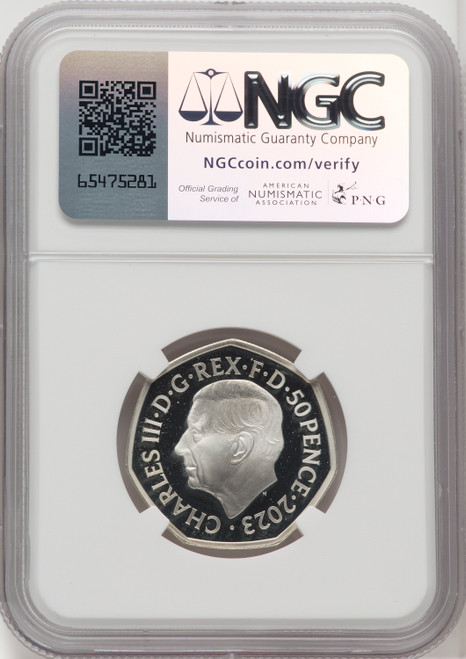 Charles III silver Proof  National Health Service - 75th Anniversary  50 Pence 2023 PR69 Ultra Cameo NGC World Coins NGC MS69 (518204082)