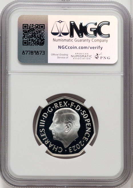 Charles III silver Colorized Proof “Windrush Generation – 75th Anniversary” 50 Pence 2023 PR70 Ultra Cameo NGC World Coins NGC MS70 (518239009)