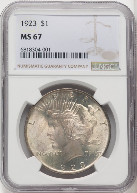 1923 $1 Peace Dollar NGC MS67 (763737001)