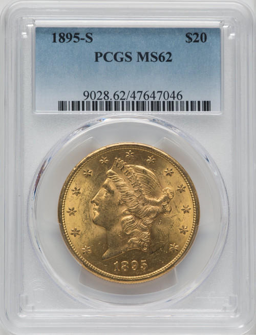 1895-S $20 Liberty Double Eagle PCGS MS62 (763765007)