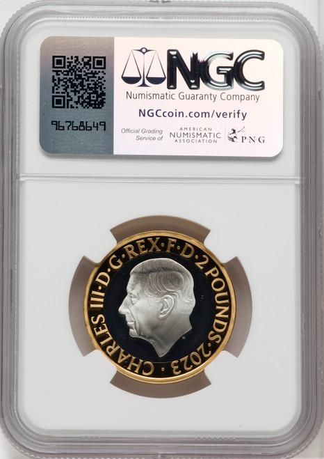 Charles III gilt-silver Proof “Ada Lovelace” 2 Pounds 2023 PR70 Ultra Cameo NGC World Coins NGC MS70 (518462010)