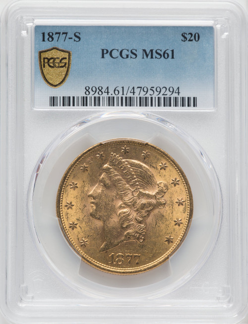 1877-S $20 Liberty Double Eagle PCGS MS61 (518529012)