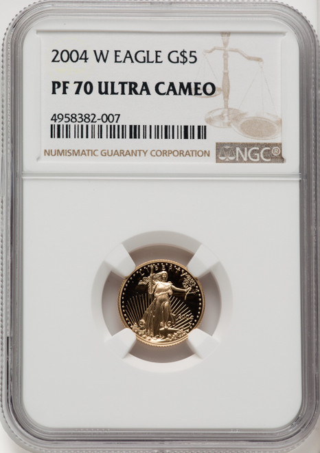 2004-W Gold American Eagle Brown Label 4-Coin Set NGC PF70