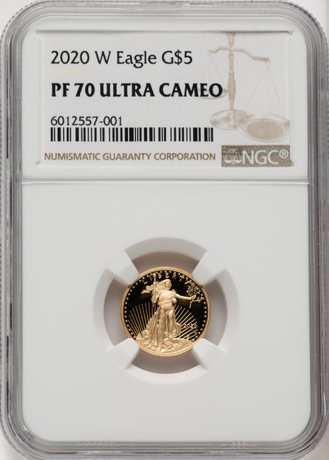 2020-W Gold American Eagle Brown Label 4-Coin Set NGC PF70 2020-W Gold American Eagle Brown Label 4-Coin Set NGC PF70