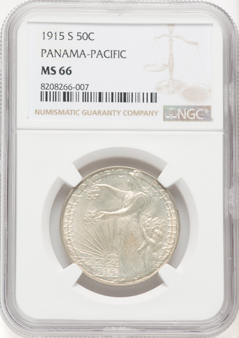 1915-S 50C Panama-Pacific Commemorative Silver NGC MS66 (769899009)