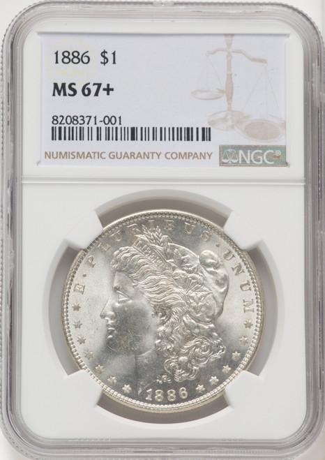 1886 Morgan Dollar NGC MS67+