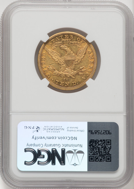 1891-CC $10 Liberty Eagle NGC AU50
