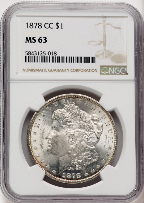 1878-CC Morgan Dollar NGC MS63