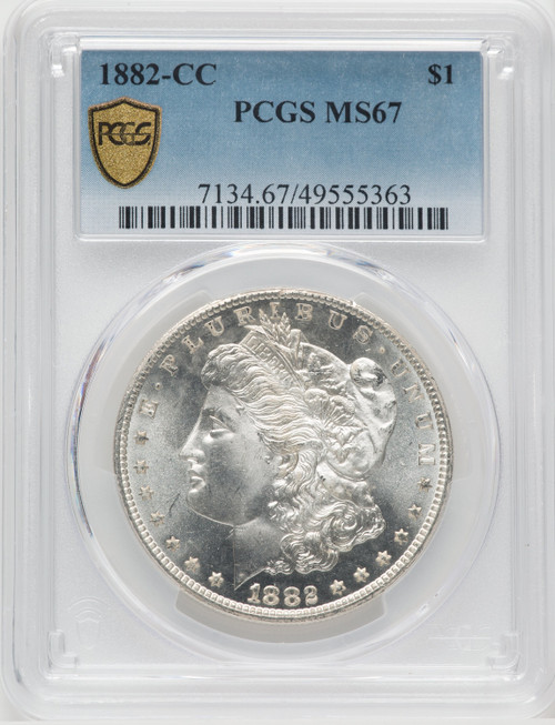 1882-CC Morgan Dollar PCGS MS67