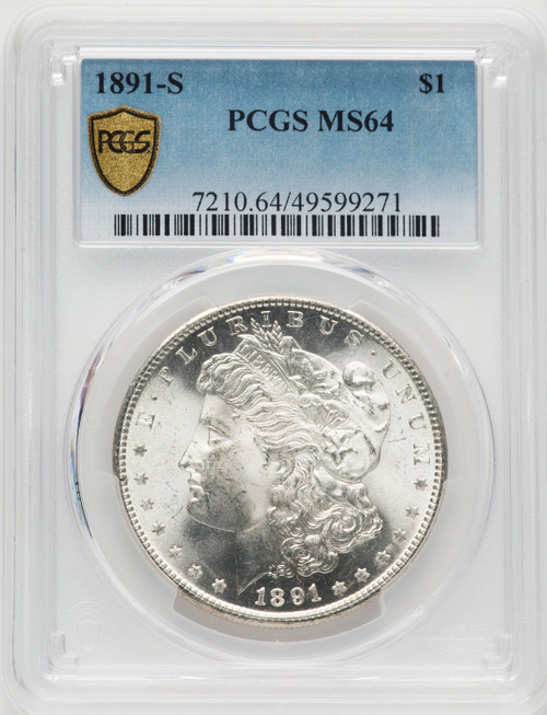 1891-S Morgan Dollar PCGS MS64