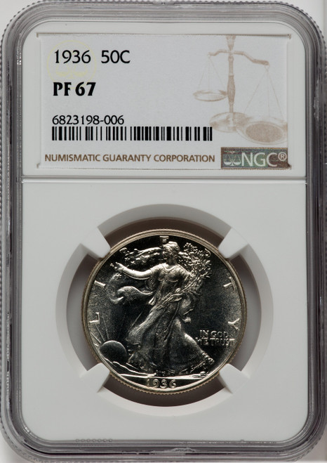 1936 50C Proof Walking Liberty Half Dollar NGC PR67 (761840038)