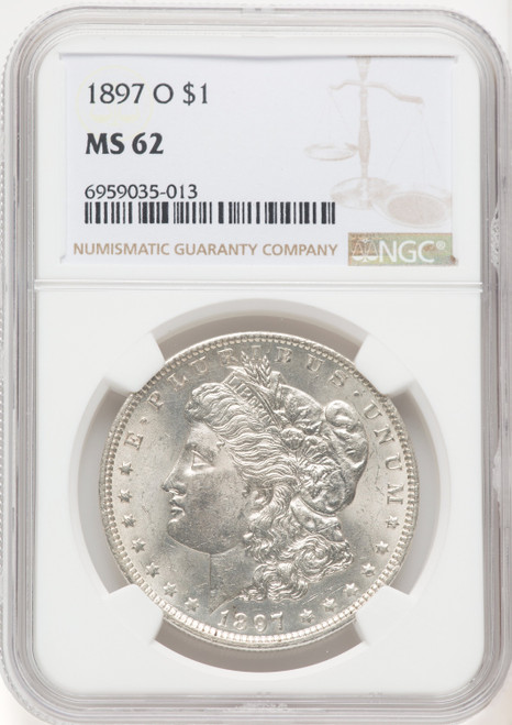 1897-O Morgan Dollar NGC MS62