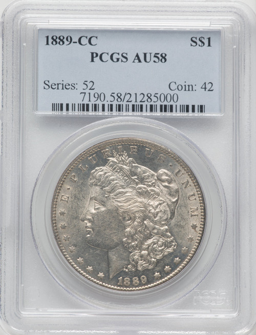 1889-CC Morgan Dollar PCGS AU58