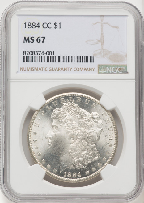 1884-CC Morgan Dollar NGC MS67 (502597012)