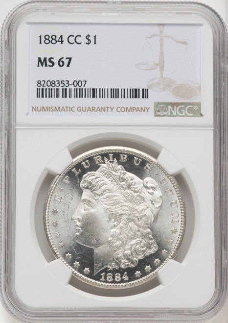 1884-CC Morgan Dollar NGC MS67 (766948005)