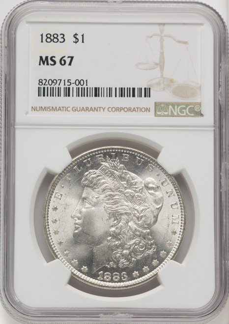 1883 Morgan Dollar NGC MS67