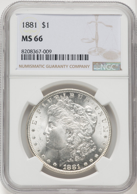 1881 Morgan Dollar NGC MS66