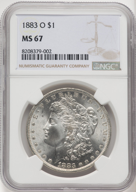 1883-O Morgan Dollar NGC MS67