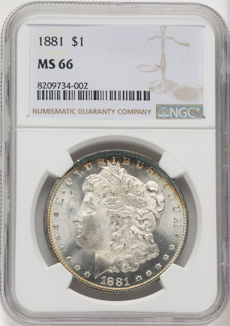 1881 Morgan Dollar NGC MS66 (770291023)