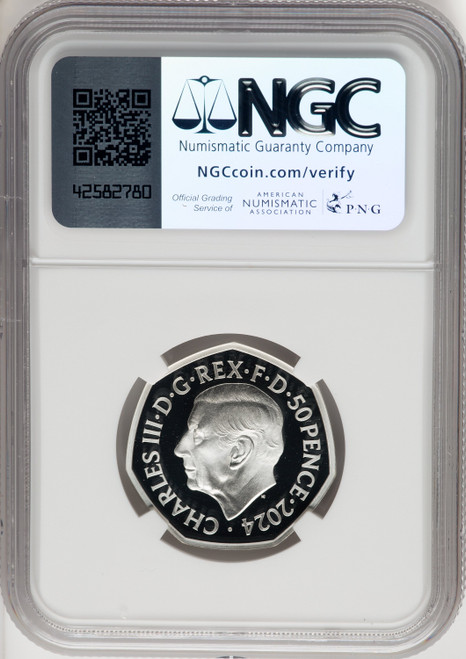 Charles III silver Colorized Proof  Han Solo & Chewbacca  50 Pence 2024 PR70 Ultra Cameo NGC World Coins NGC MS70 (519103062)