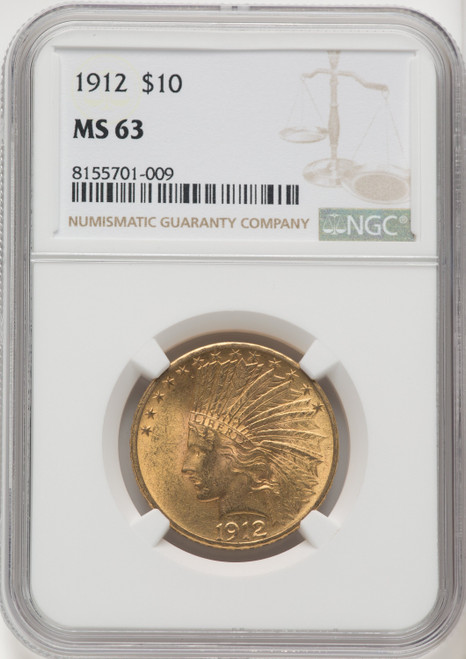 1912 $10 Indian Eagle NGC MS63 (177100026)