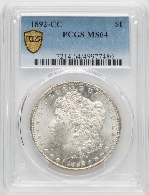 1892-CC Morgan Dollar PCGS MS64