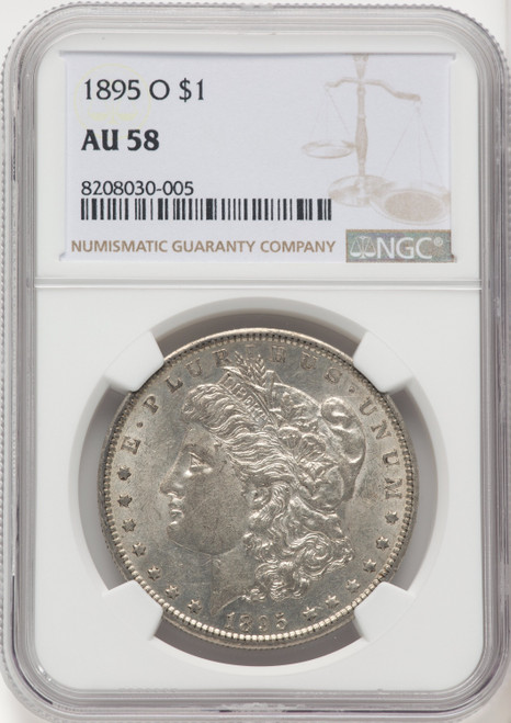 1895-O Morgan Dollar NGC AU58